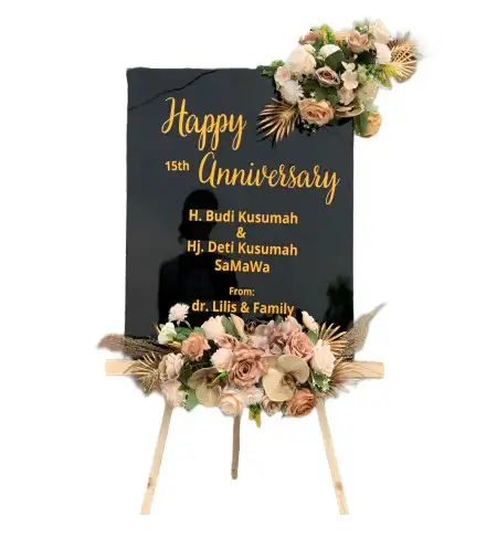 Papan Bunga Akrilik Karangaren